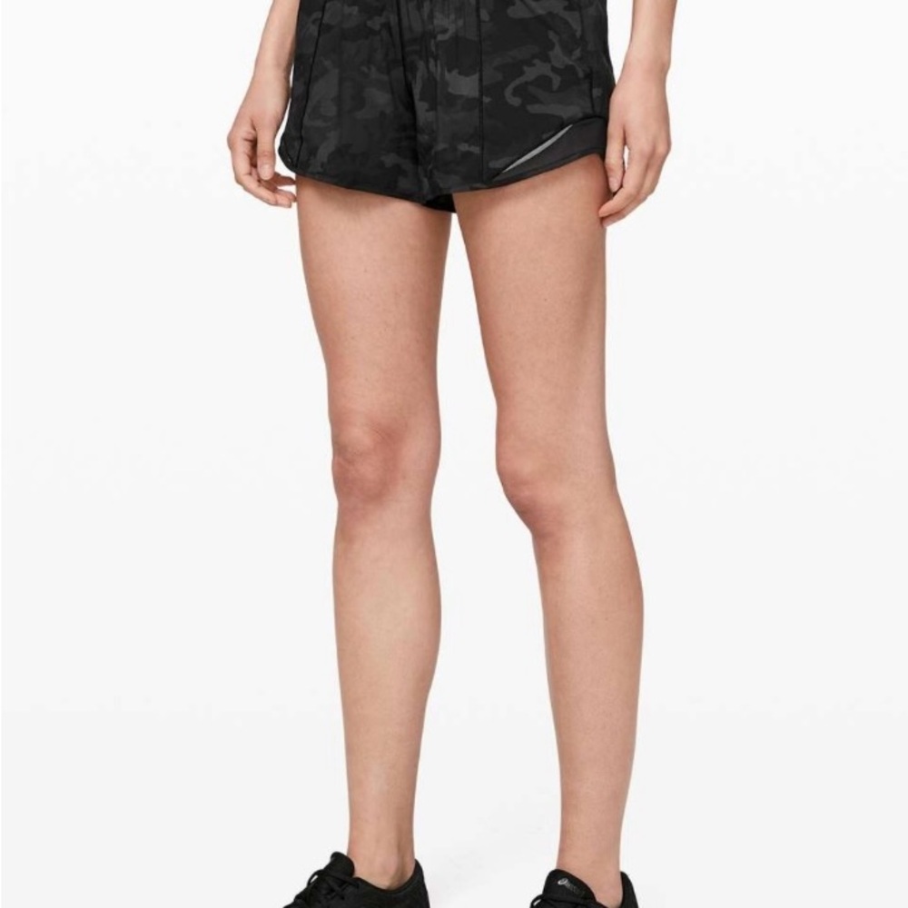 lululemon Black Camouflage Athletic Shorts